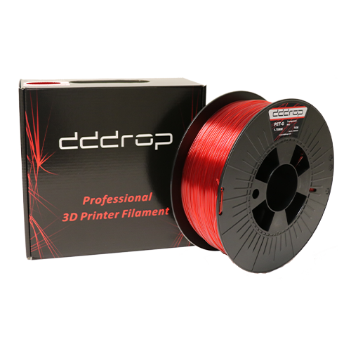 PET-G Filament Rood (transparant)